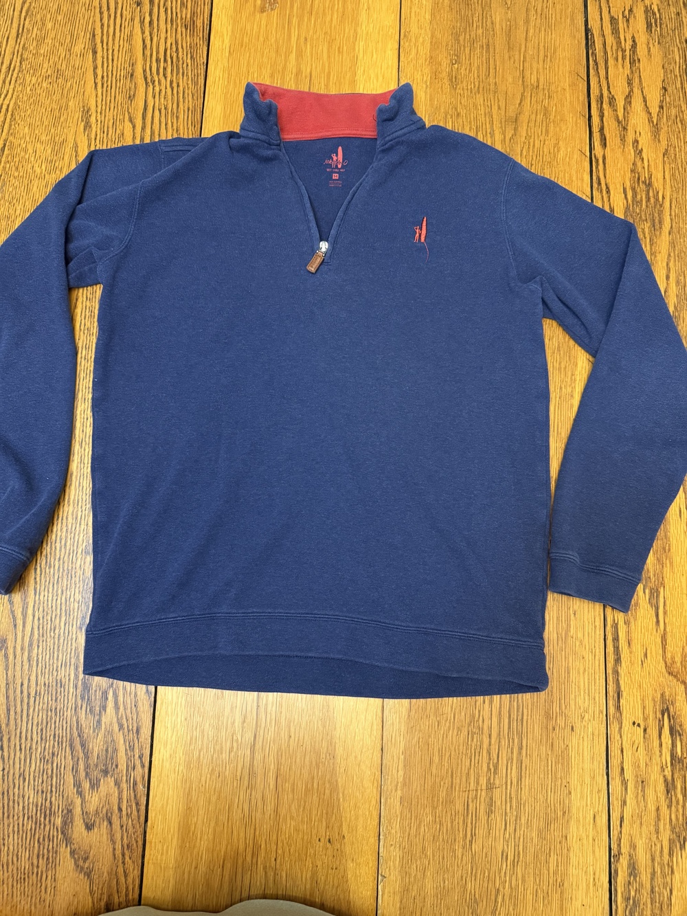 Johnnie-O Pullover Mens Extra Large Blue Quarter Zip Golf Sweater Casual Surf XL